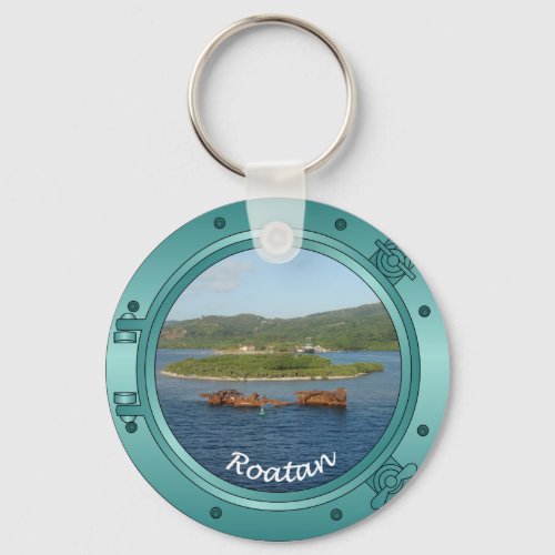 Roatan Porthole Keychain