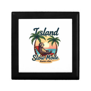 Roatan Sloth Vintage Island Relax Graphic 2 Gift Box