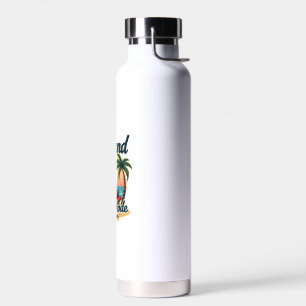 Roatan Sloth Vintage Island Relax Graphic 2 Water Bottle