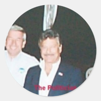 rob politician classic round sticker