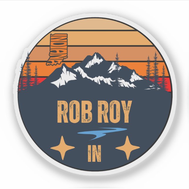 Rob Roy, Indiana  Sticker (Front)