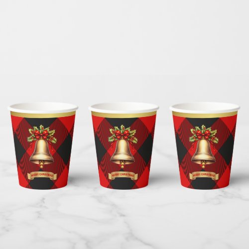 Rob Roy MacGregor Personalized Tartan Christmas Paper Cups