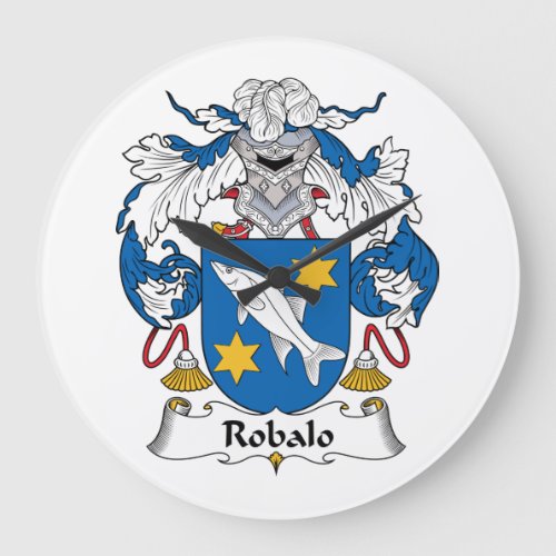 Robalo Family Crest Large Clock