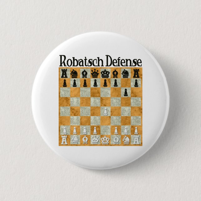 Robatsch Defense Pinback Button (Front)