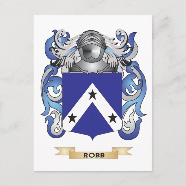 Robb Coat of Arms (Family Crest) Postcard (Front)