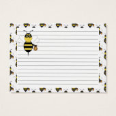 RobBee Bumble Bee Recipe Card (Back)