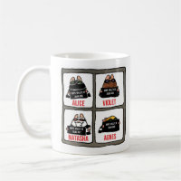 Robber Mice Mugshot-Mug with Sneaking Natasha