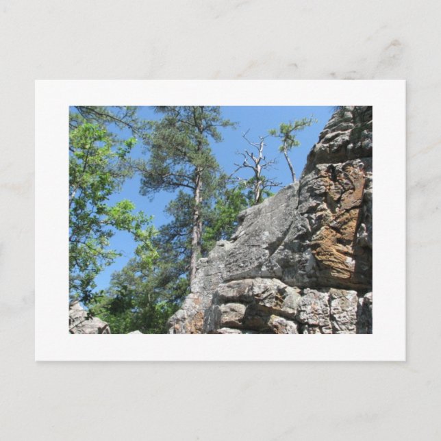 Robbers Caves Oklahoma Postcard (Front)