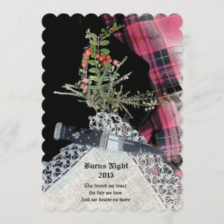 Robbie Burns Casual dinner invitation