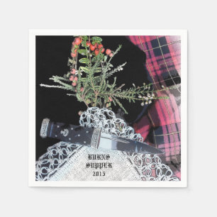 Robbie Burns casual dinner napkins