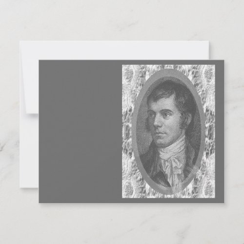 Robbie Burns Portrait Grey