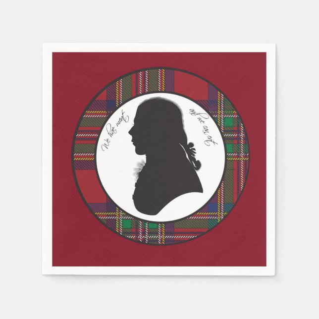 Robbie Burns silhouette napkins (Front)
