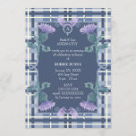 Robbie Burns Tartan and Thistle Invitation