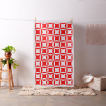 Robbing Peter to Pay Paul Red Pattern Fabric