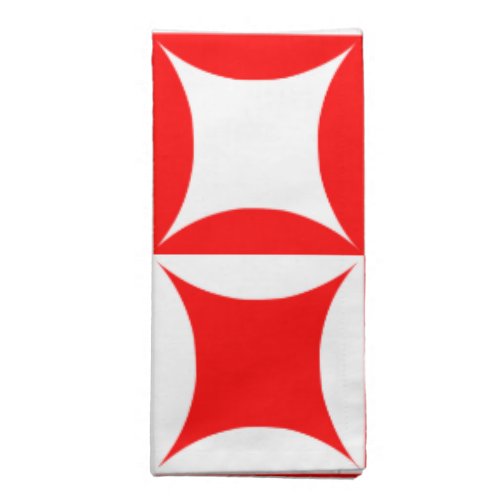 Robbing Peter to Pay Paul Red Pattern Napkin