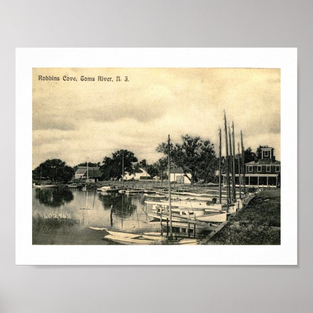 Robbins Cove, Toms River, New Jersey Vintage Poster (Front)