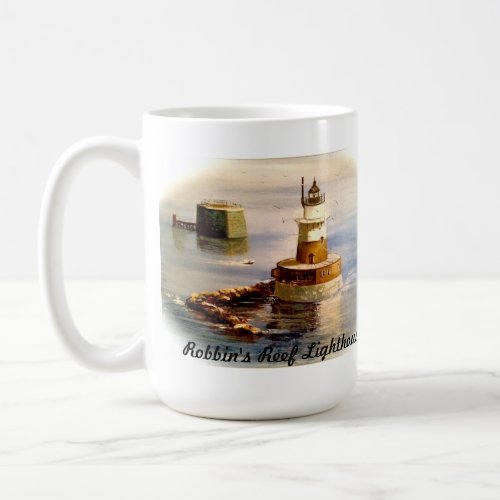 Robbins Reef Lighthouse and Lighthouse Poem Mug