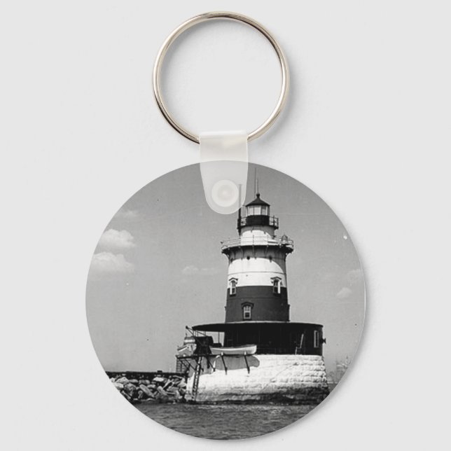 Robbins Reef Lighthouse Keychain (Front)