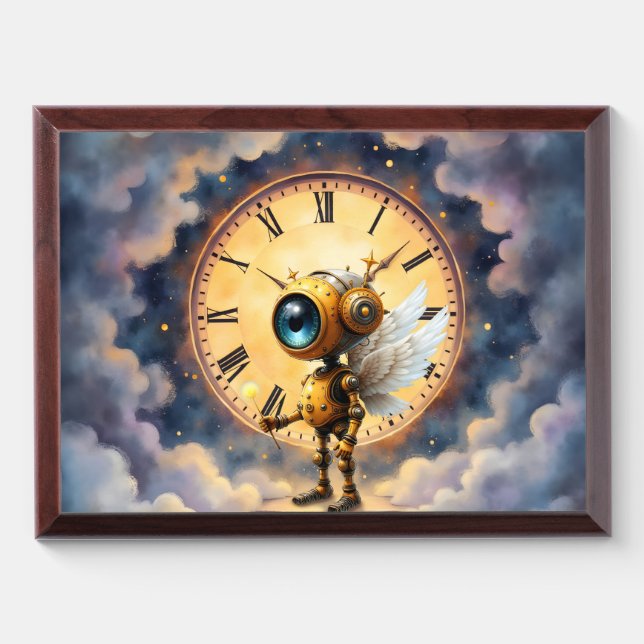 Robby the Winged Timekeeper – Wings of Time Series Award Plaque (Horizontal)