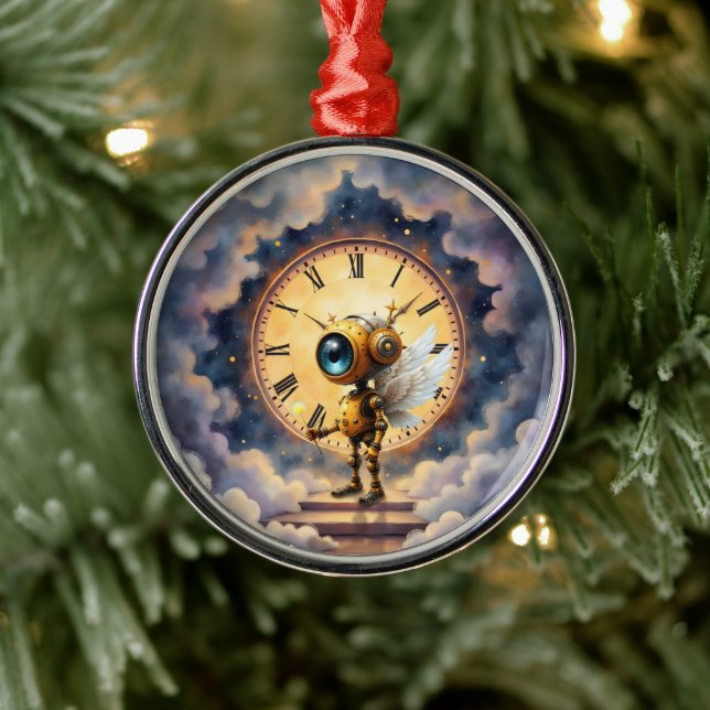 Robby the Winged Timekeeper – Wings of Time Series Metal Ornament (Tree)