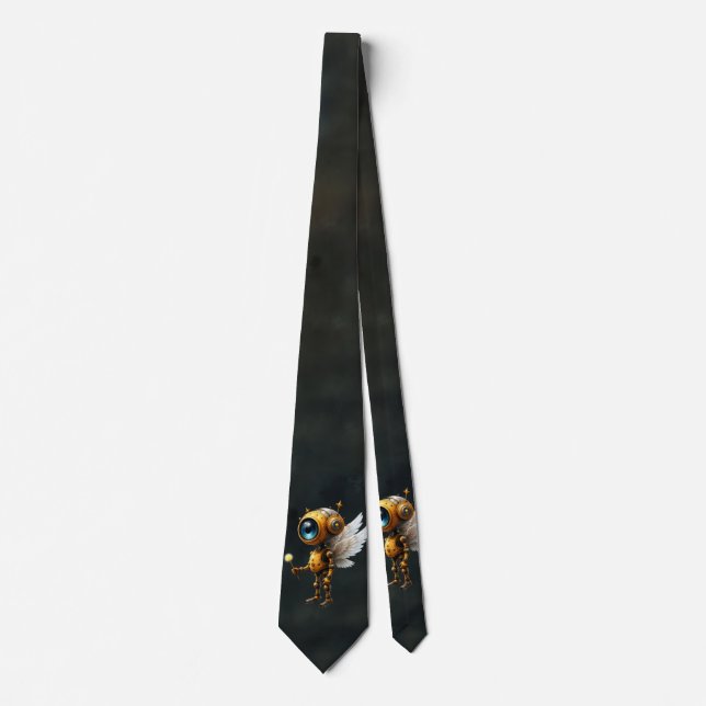 Robby the Winged Timekeeper – Wings of Time Series Neck Tie (Front)