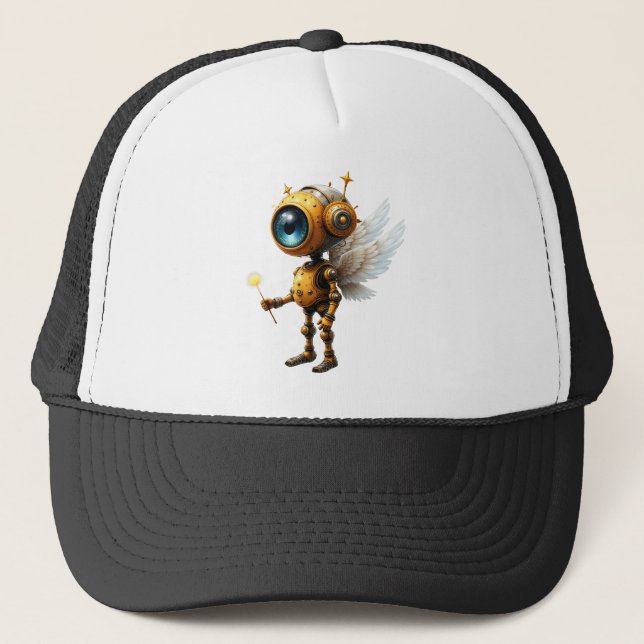 Robby the Winged Timekeeper – Wings of Time Series Trucker Hat (Front)