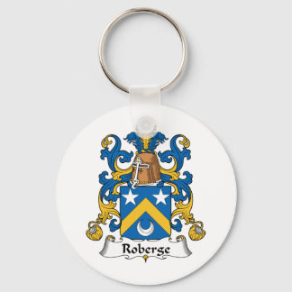 Roberge Family Crest Keychain
