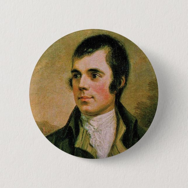 Robert Burn, celebrating Burn's night Button (Front)