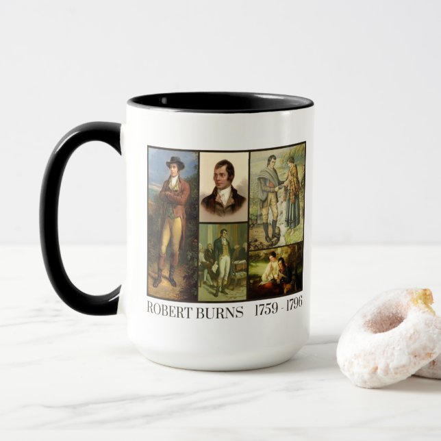 Robert Burns 1759 - 1796  Mug (With Donut)
