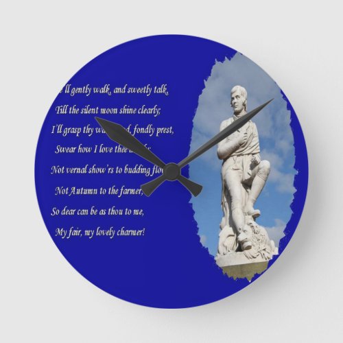 Robert Burns 17591796 Poems and Song Round Clock
