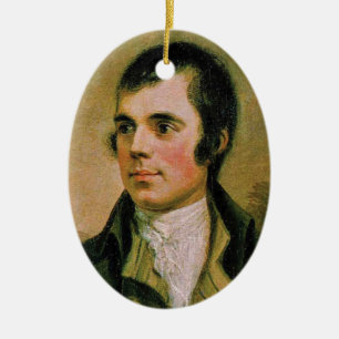 Robert Burns, celebrating Burn's night Ceramic Ornament