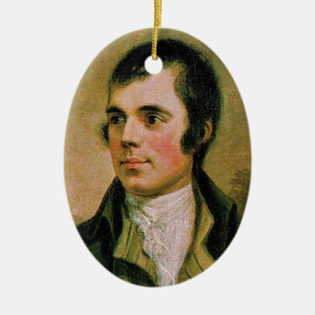 Robert Burns, celebrating Burn's night Ceramic Ornament (Front)