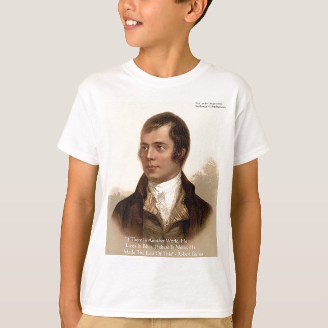 Robert Burns Famous Quote T-Shirt (Front)