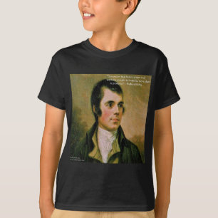 Robert Burns & Famous Suspicion Quote T-Shirt
