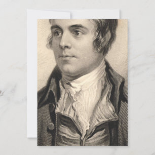 Robert Burns Portrait Invitation