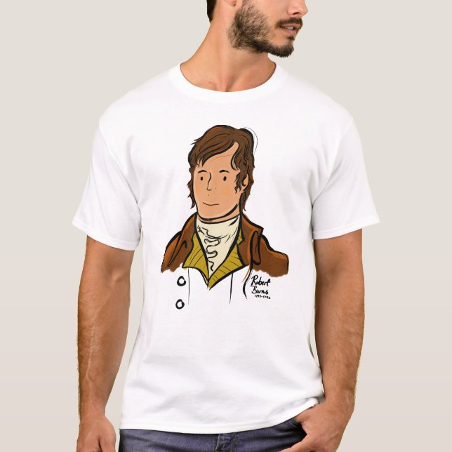 Robert Burns Scotland's National Poet T-Shirt (Front)