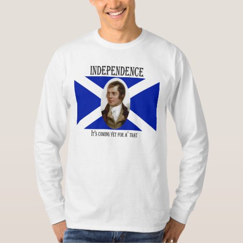Robert Burns Scottish Independence Flag T_Shirt