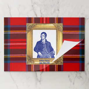 Robert Burns Stewart Plaid Jan 25 Paper Placemats