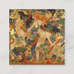 Robert Burns - The Hunt (Diana And Her Nymphs) Square Business Card