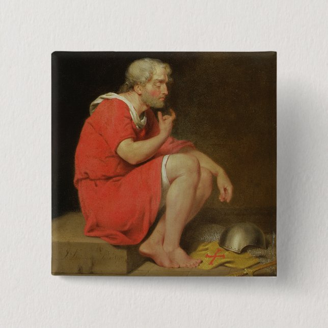 Robert (c.1054-1134) Duke of Normandy in Prison, 1 Pinback Button (Front)