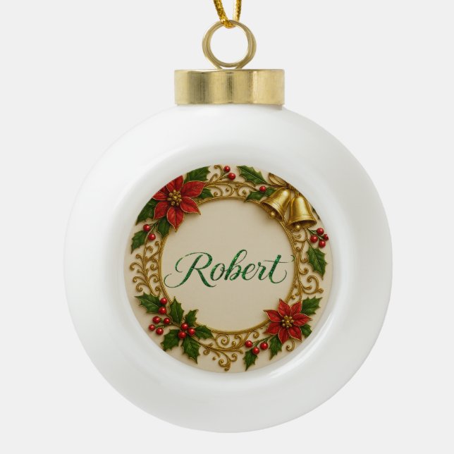 Robert Christmas Ornament – Personalized Keepsake (Front)