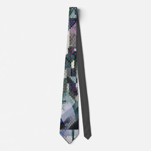 Robert Delaunay Claasical Abstract Art Painting Neck Tie (Front)