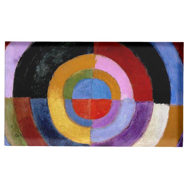 Robert Delaunay Claasical Abstract Art Painting Place Card Holder (Front)