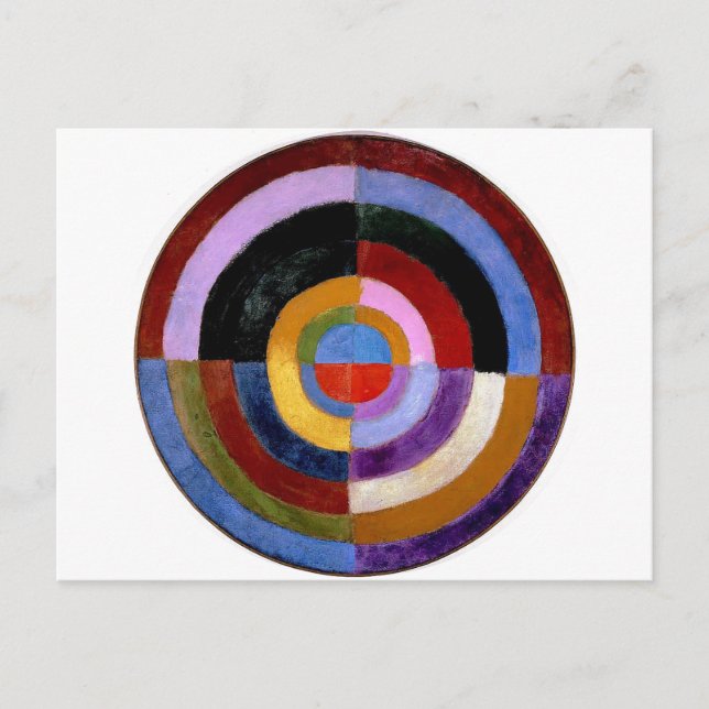 Robert Delaunay Classical Abstract Art Painting Postcard (Front)