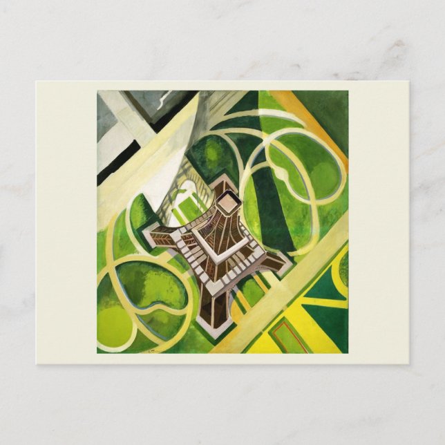 Robert Delaunay - Eiffel Tower 1922 Postcard (Front)