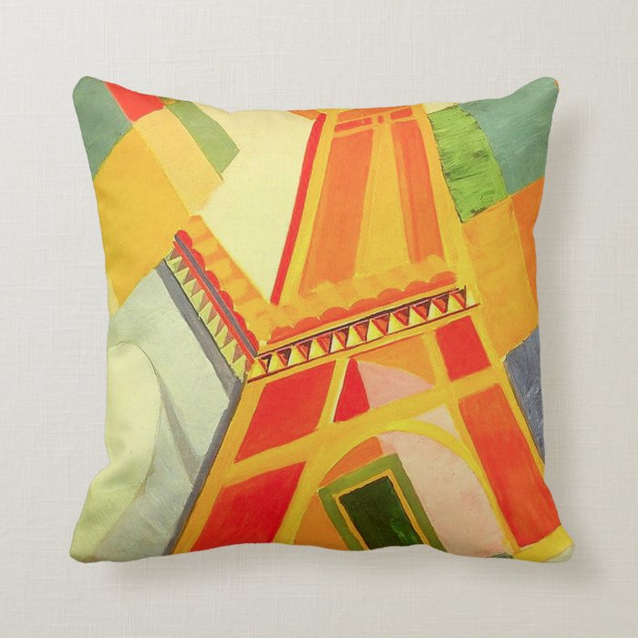 Robert Delaunay Eiffel Tower Pillow