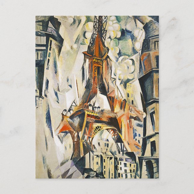 Robert Delaunay Eiffel Tower Postcard (Front)