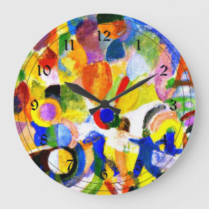 Robert DeLaunay - Homage to Bleriot Large Clock