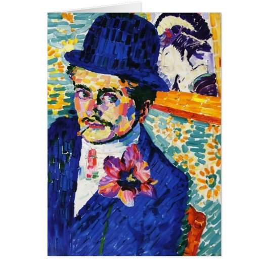 Robert Delaunay- Man with a Tulip Cards (Front)
