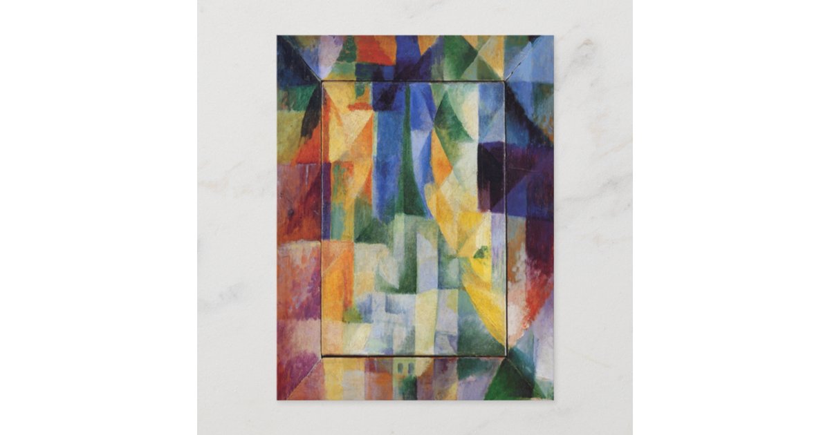 Robert Delaunay - Simultaneous Windows on the City Postcard | Zazzle